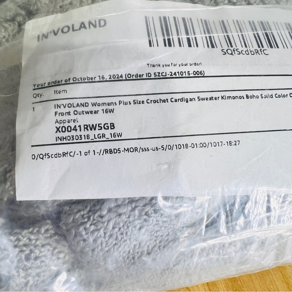 Crochet Cardigan Kimonos Boho Long Sleeve Open Front Knitted Sweater XL - Picture 6 of 6